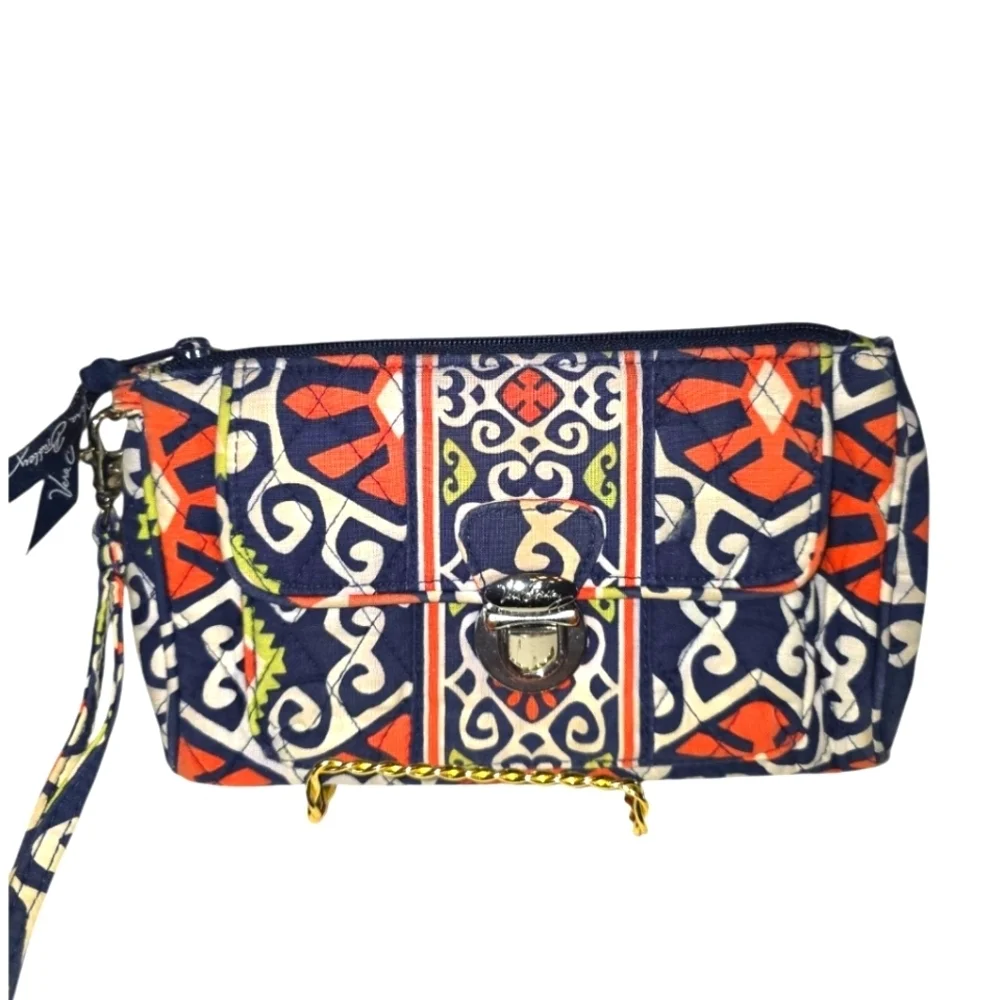 Vera Bradley Boho Eccentric Quilted Wristlet